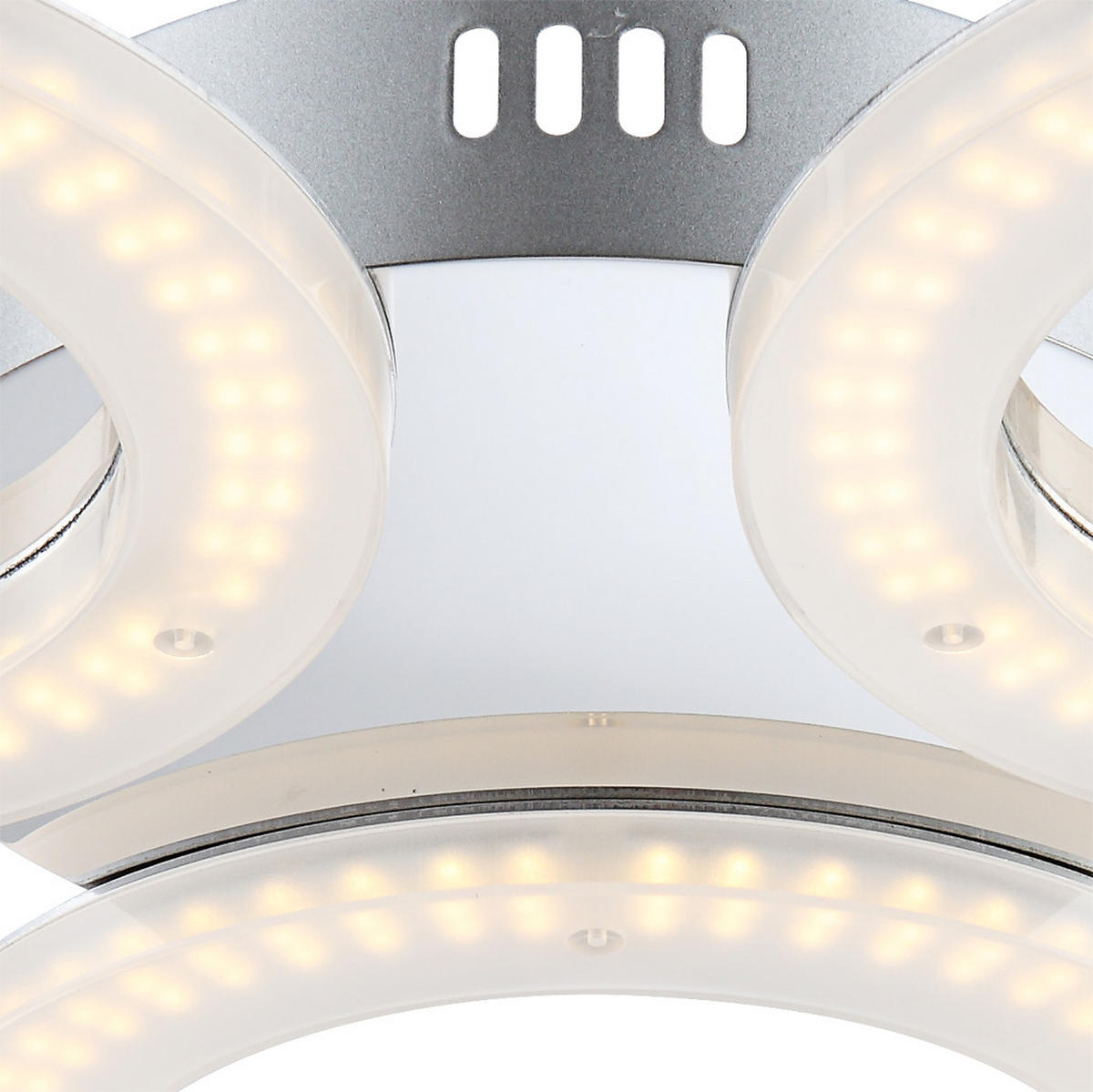 LED DECKENLEUCHTE Marlene Chrom Opal - Weiß, Metall (52/52/6cm) - Globo Lighting