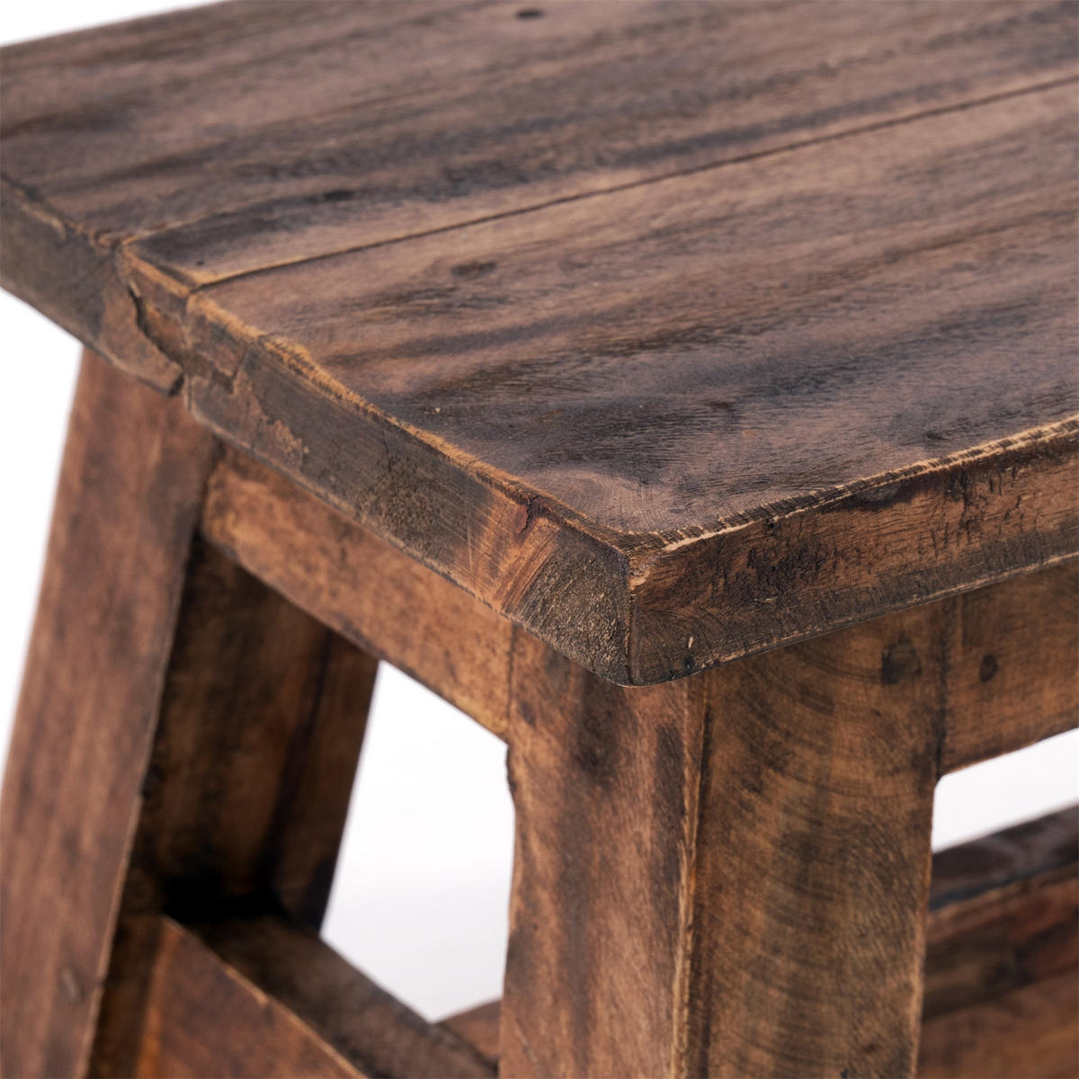 BLUMENHOCKER Monte Mahagoni Massivholz 02 hellbraun - Hellbraun, Holz (30/21/20cm) - DESIGN DELIGHTS