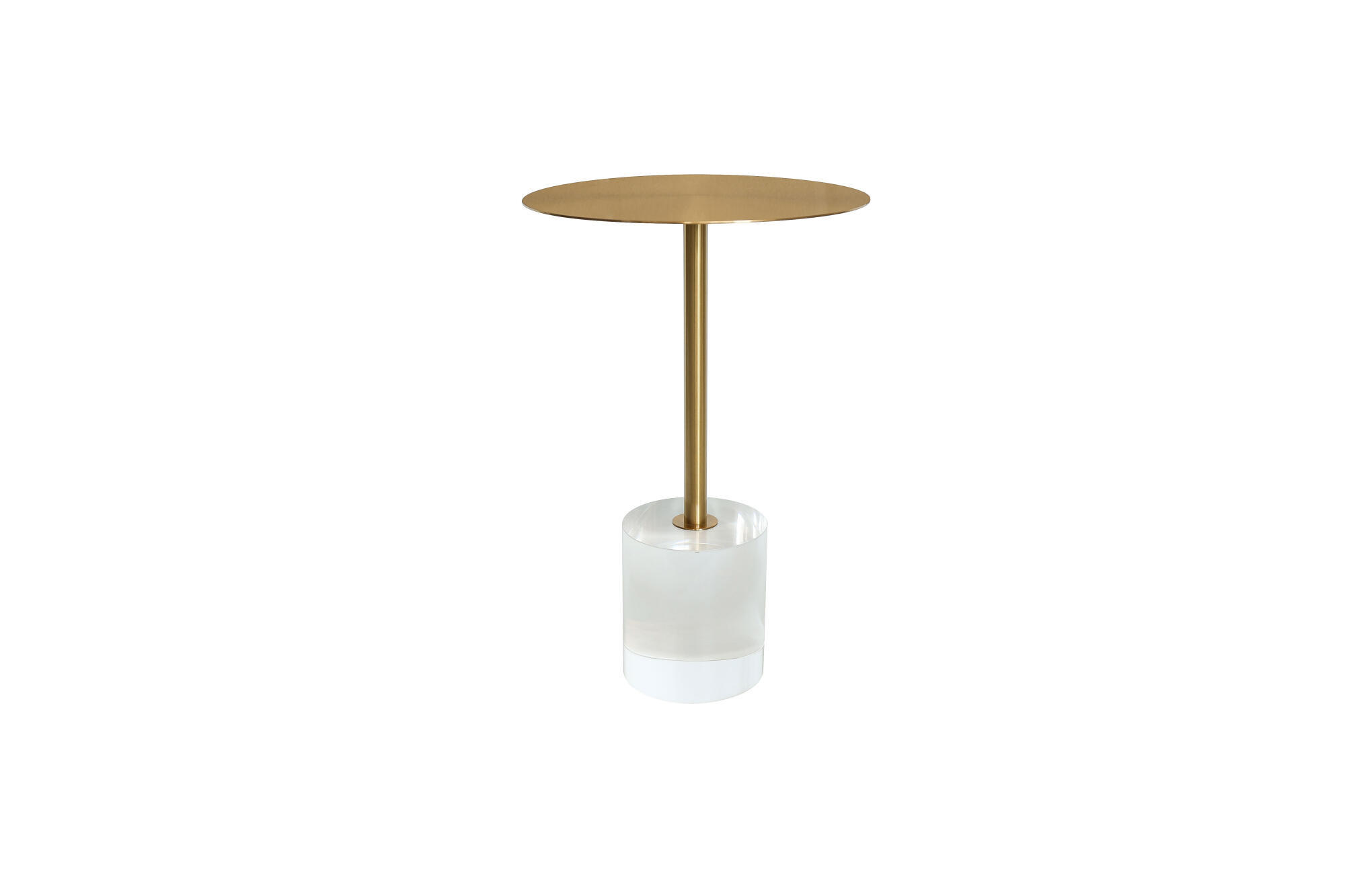 BEISTELLTISCH MODIG Gold 35x35x57 cm - Goldfarben, Metall (35/35/57cm) - FURNLUX