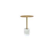 BEISTELLTISCH MODIG Gold 35x35x57 cm - Goldfarben, Metall (35/35/57cm) - FURNLUX