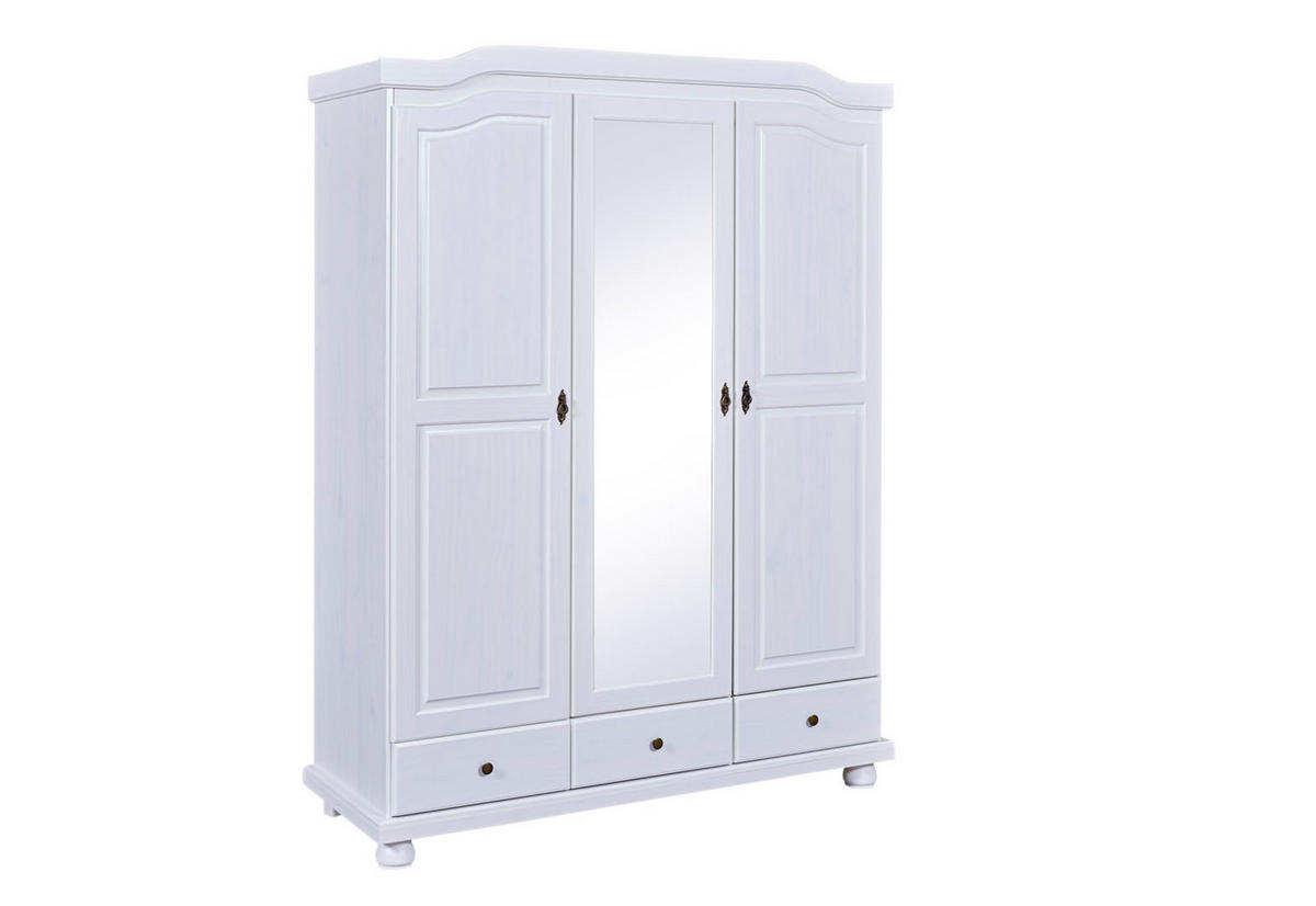 KLEIDERSCHRANK weiß - Weiß, Holzwerkstoff (150/198/56cm) - ebuy24