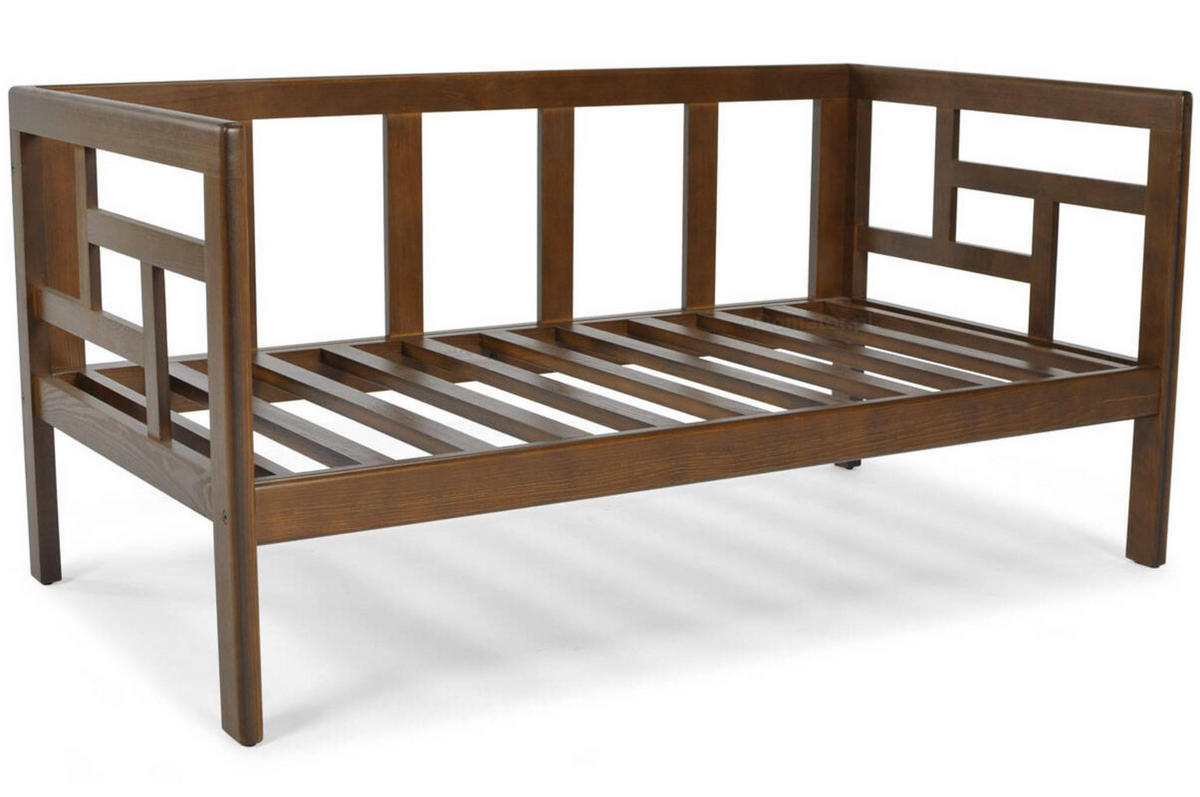 GARTENSOFA Eden Graphit, mit Braun Gestell, Zweisitzer Sofa - Graphitfarben/Braun, Holzwerkstoff (137/72/77cm) - Bettso