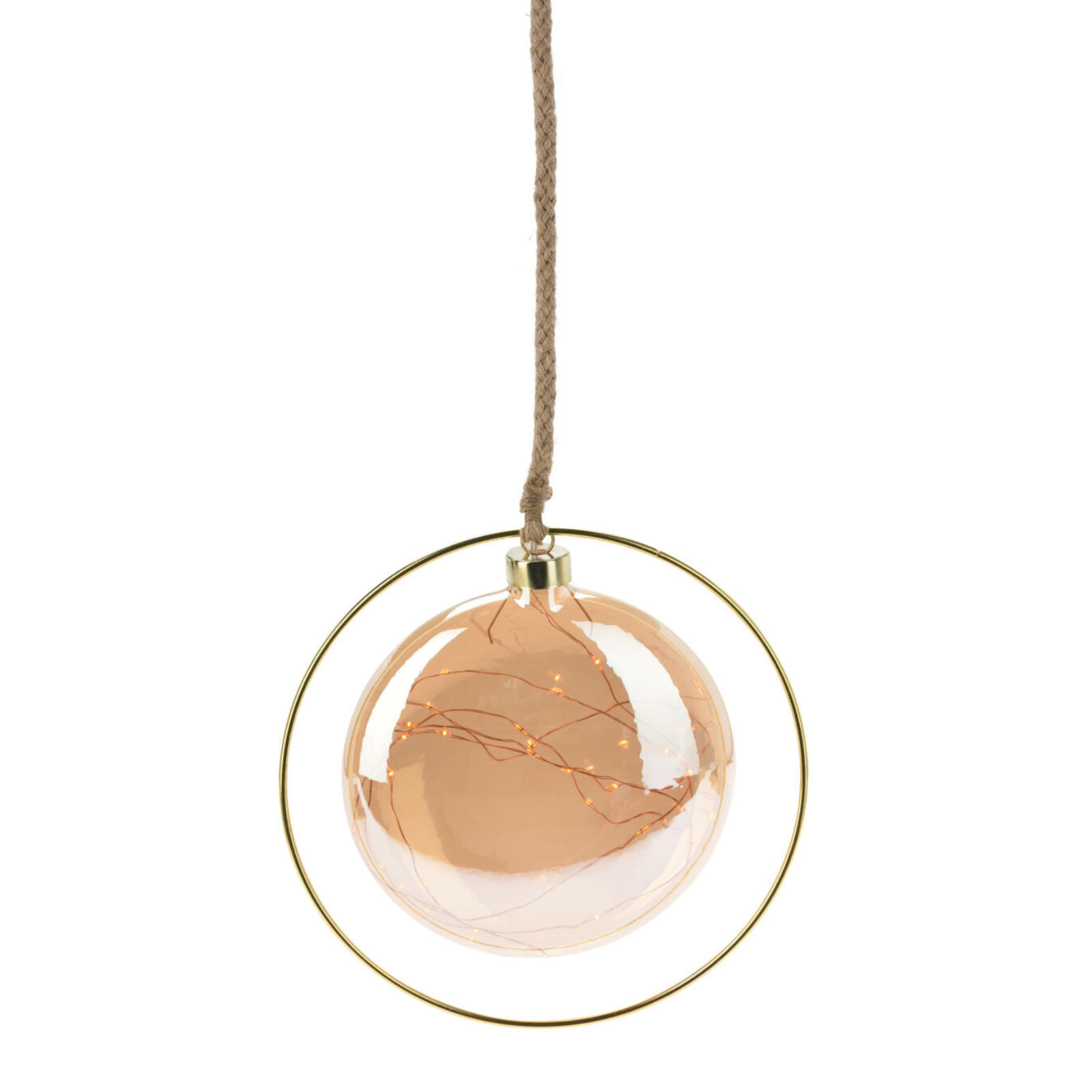 LED-KUGEL Ø 15 cm - Goldfarben, Glas (20/20/80cm) - Home Styling Collection