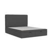 POLSTERBETT Hush mit Stauraum 140/200 cm Anthrazit im Megan Stoff - Anthrazit/Schwarz, Holz/Holzwerkstoff (140/200cm) - AltaBeds