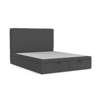 POLSTERBETT Hush mit Stauraum 140/200 cm Anthrazit im Megan Stoff - Anthrazit/Schwarz, Holz/Holzwerkstoff (140/200cm) - AltaBeds