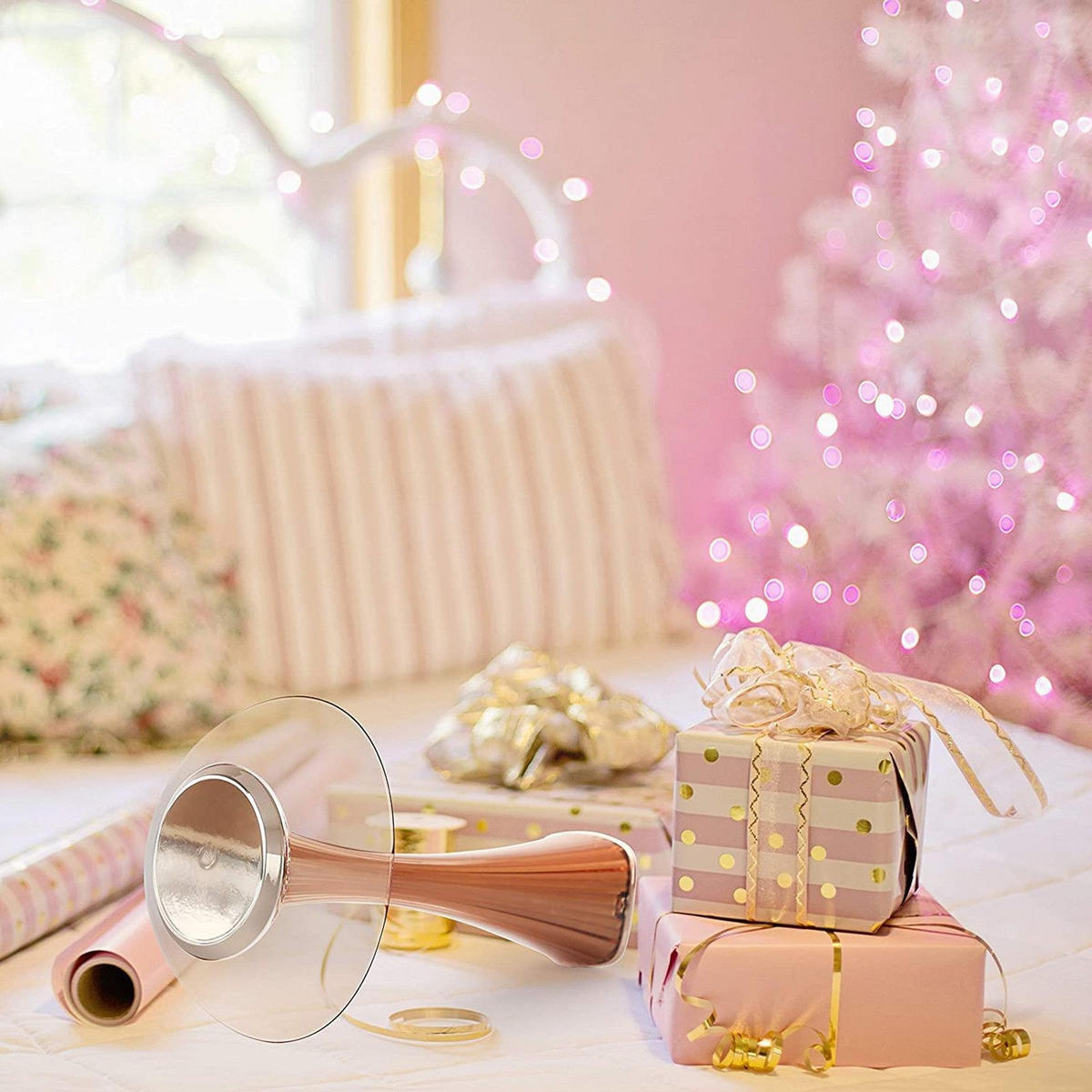 TISCHLAMPE Nerys 15.1/15.1/27.4 cm - Roségold, Kunststoff (15.1/15.1/27.4cm) - ZMH