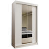 SCHWEBETÜRENSCHRANK LUCENZA 120/216/61 cm 2-türig mit Spiegel Weiß - Weiß, Holzwerkstoff (120/216/61cm) - MASSENO
