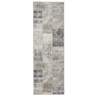 VINTAGE-LÄUFER George waschbar 80x240 cm - Grau, Kunststoff (80/240cm) - benuta