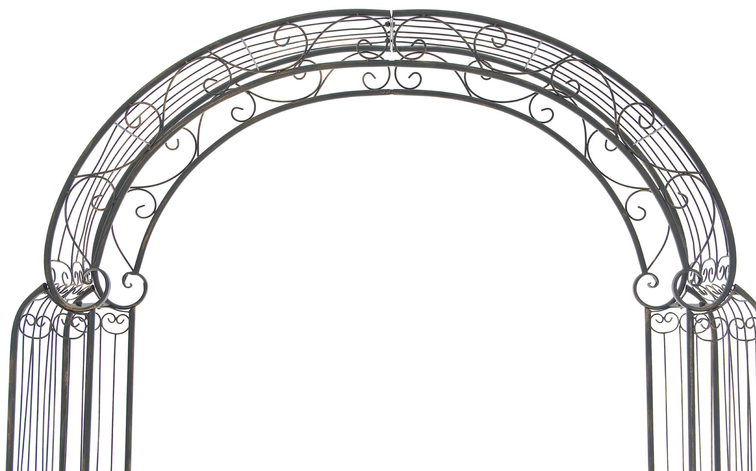 Thumbnail - TPFGarden Rosenbogen, Braun, Metall, 163x239.5x34 cm, Gartenzubehör, Gartendeko