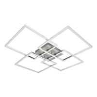 LED-DECKENLEUCHTE Marable 72.4/72.4/7.3 cm - Silberfarben, Metall (72.4/72.4/7.3cm) - Nettlife