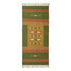 KELIM-TEPPICHLÄUFER Lundi Green 80/180 cm - Multicolor/Grün, Textil (80/180cm) - Homescapes