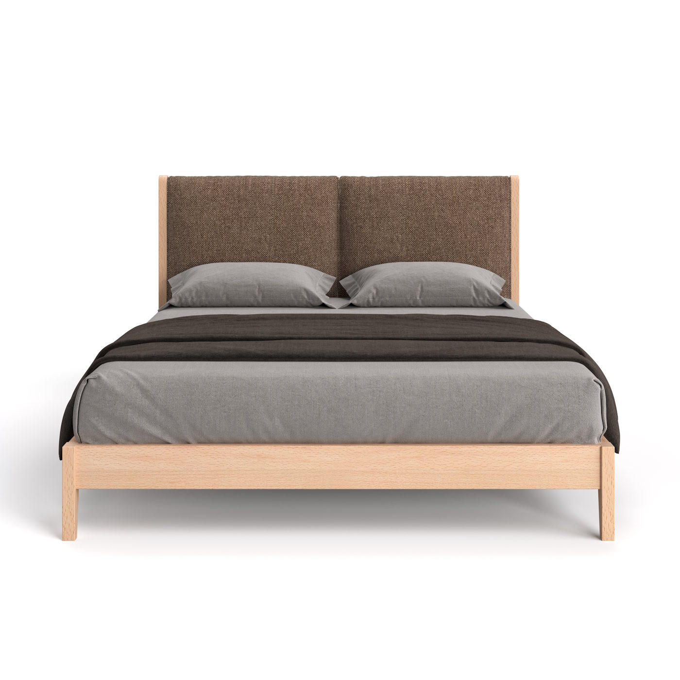 MASSIVHOLZBETT Vena aus Buche 200x220 cm, Storm 18 - Buchefarben/Naturfarben, Holz (200/220cm) - Danzz