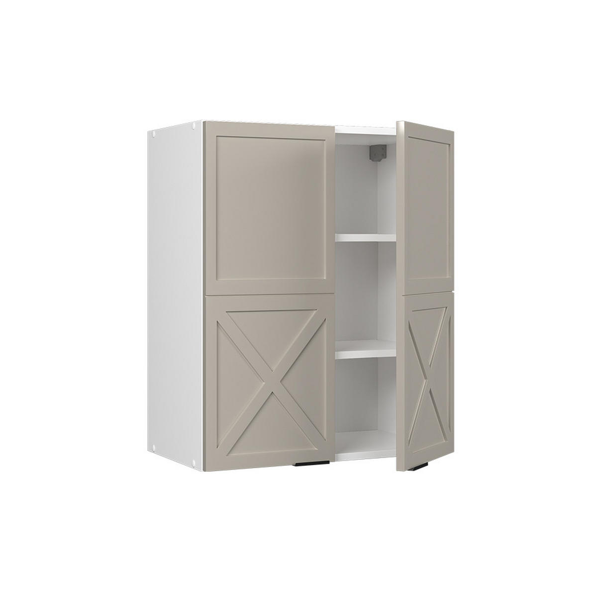 HÄNGESCHRANK Fame-Line GrauBeige 60 cm - Weiß/Grau, Holzwerkstoff (60/72/34.1cm) - Vicco