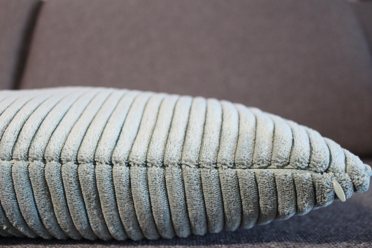 KISSENHÜLLE Shara Cord Look salbei - Salbeigrün, Textil (45/45cm) - Magma Heimtexx