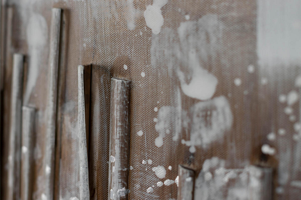 ÖLGEMÄLDE 120/60 cm - Beige/Grau, Holz/Textil (1.72/60cm) - KUNSTLOFT