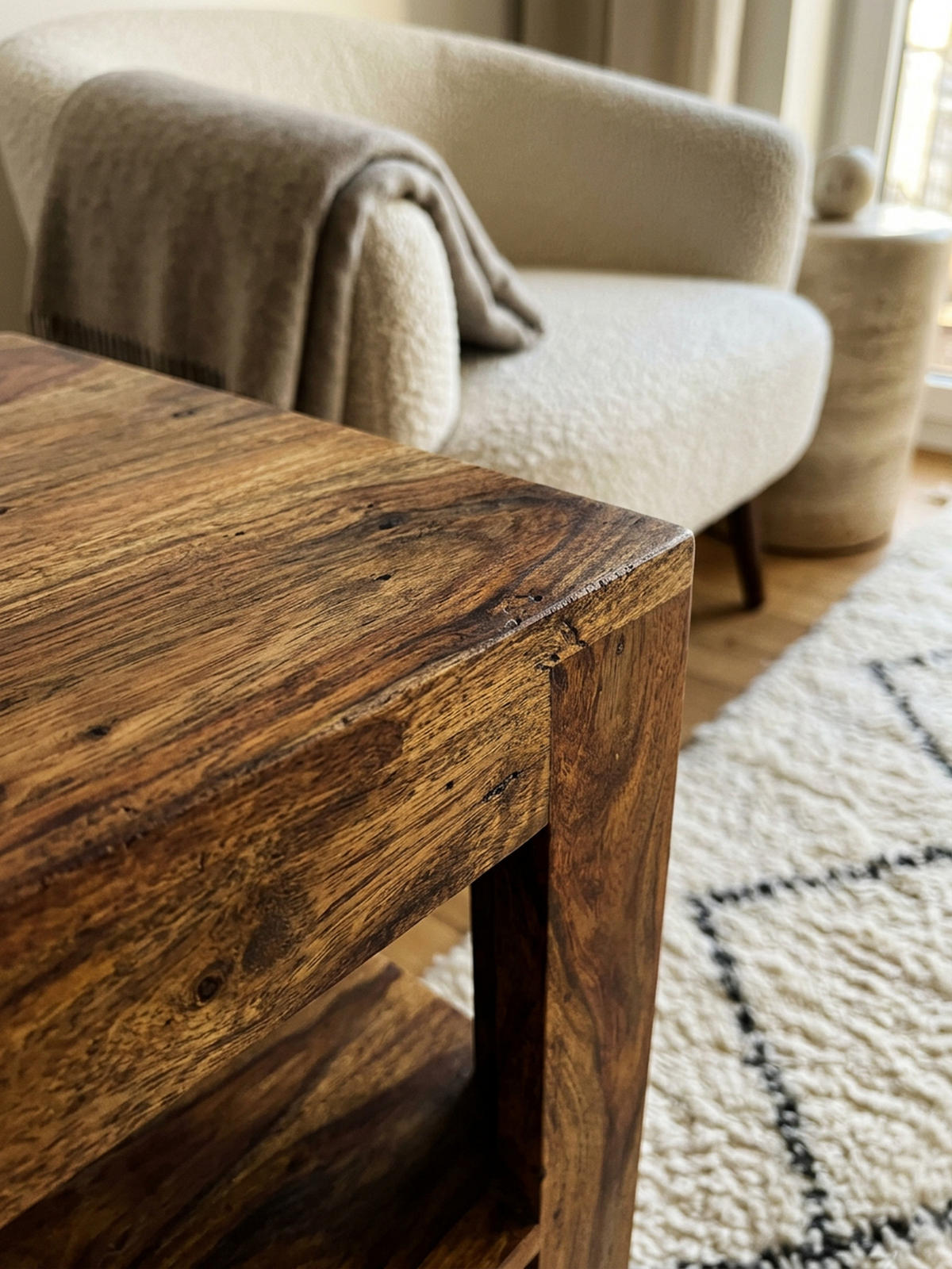 BÜCHERREGAL Massivholz Handgefertigt Pflegeleicht, Braun 44x44x60 cm - Braun, Holz (44/60/44cm) - KADIMA DESIGN