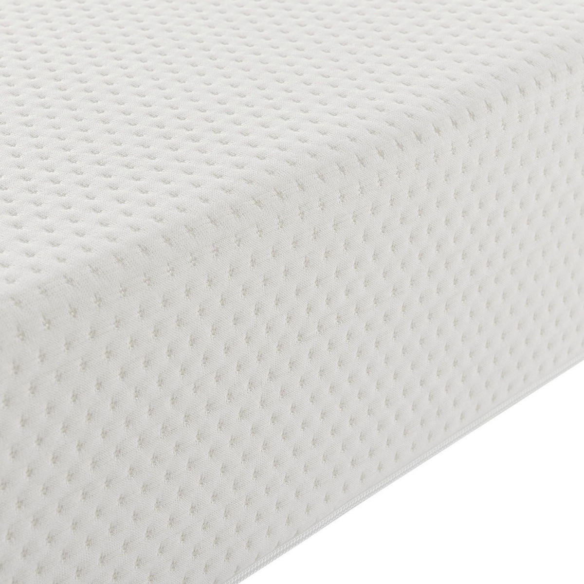 KALTSCHAUMMATRATZE 160x200 cm - Weiß, Textil (160/200cm) - Juskys