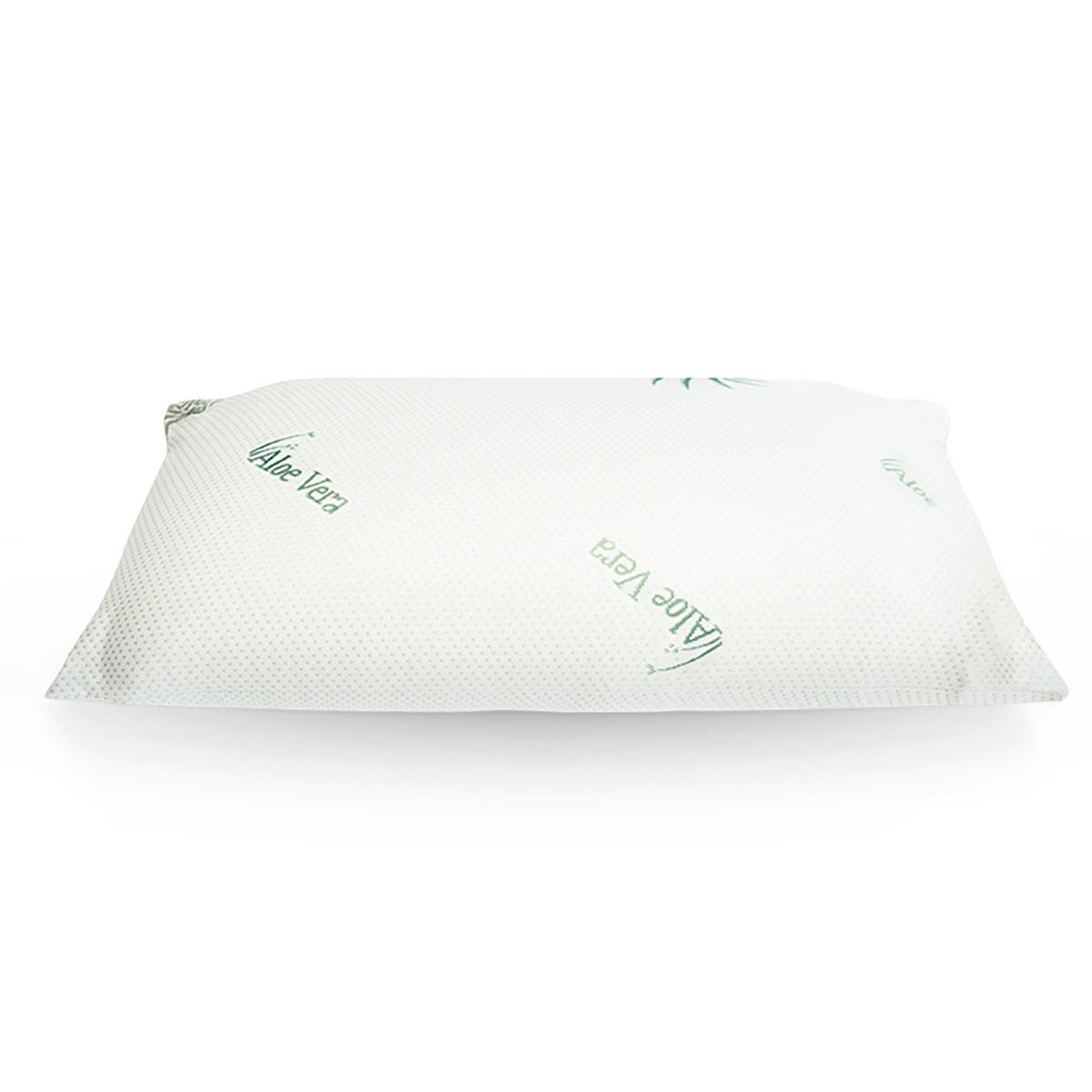 MEMORY FOAM KOPFKISSEN Aloe Vera 40x80 cm – ergonomisches Visco Kissen mit atmungsaktivem Bezug, anpassungsfähig & waschbar - Weiß, Textil (40/80cm) - Mister Sandman