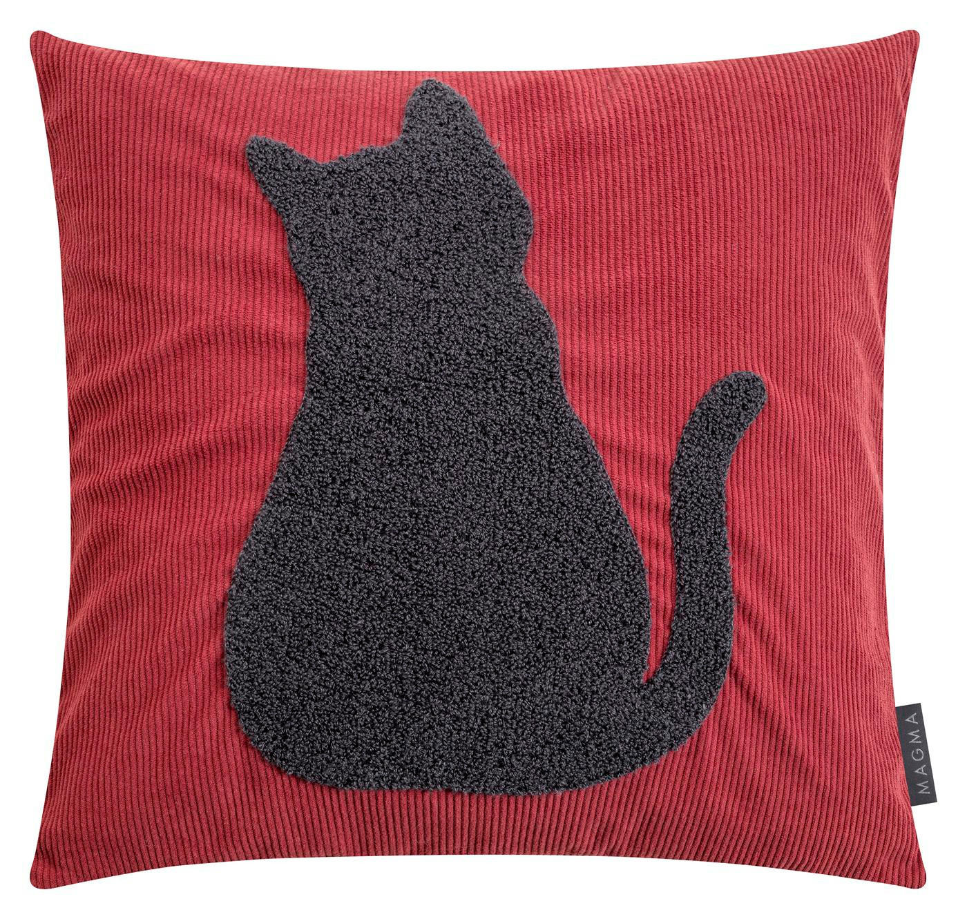 KISSENHÜLLE Pixie - Kirschrot, Textil (45/45cm) - Magma Heimtexx