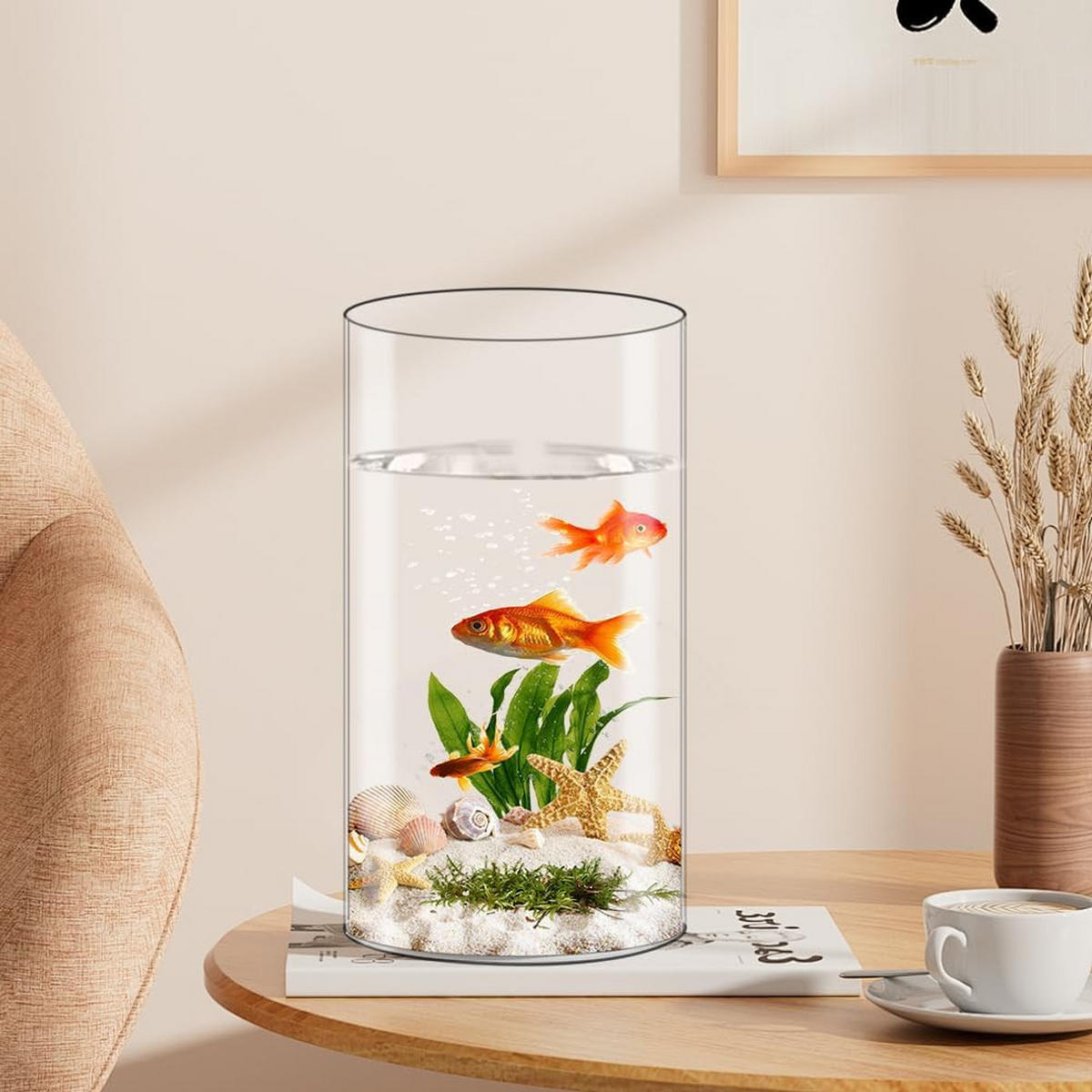 VASE 12*12*25CM - Transparent, Keramik (20cm) - LIBRATON