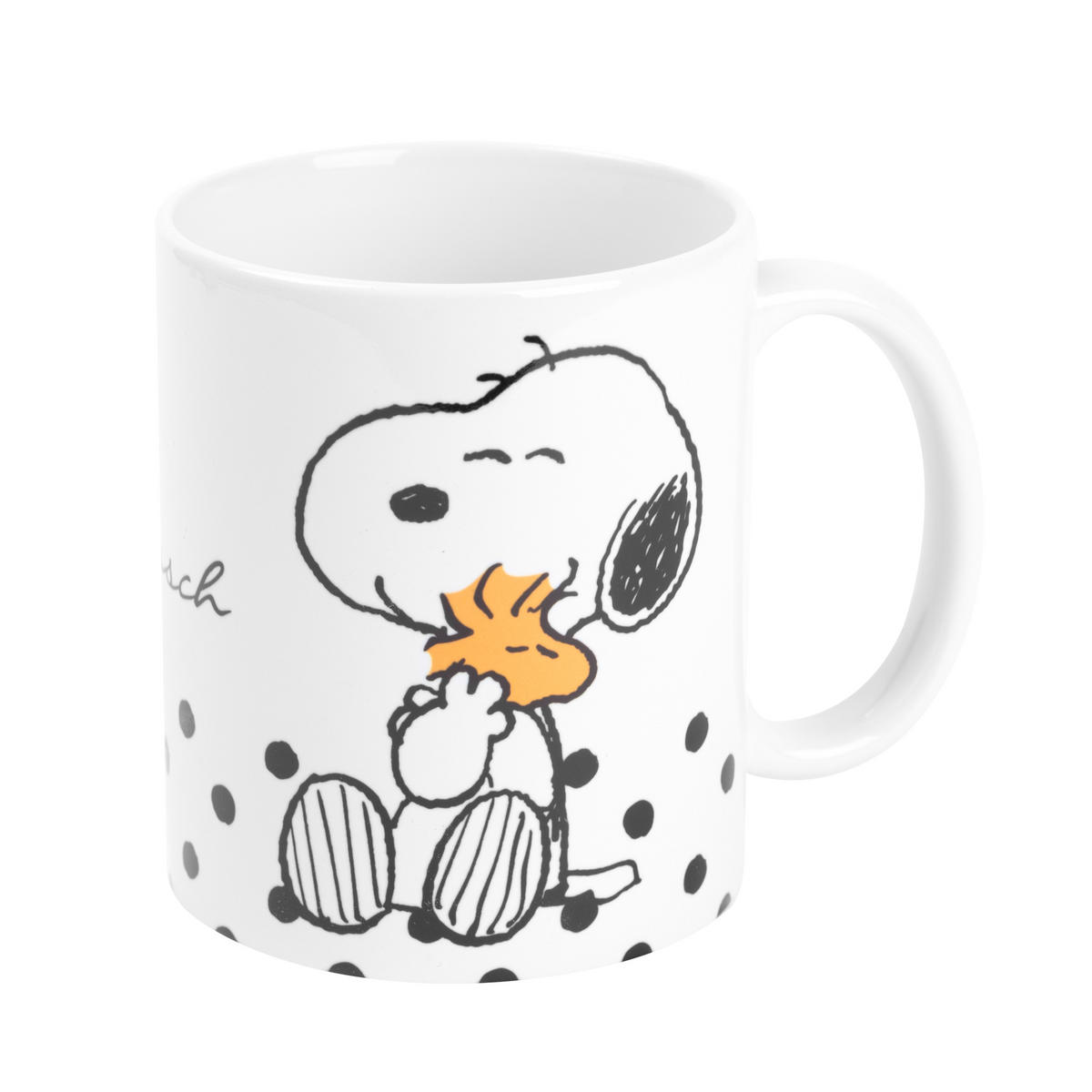 KAFFEEBECHER The Peanuts Snoopy Lieblingsmensch Weiß 320 ml - Weiß, Keramik (0.32L) - United Labels