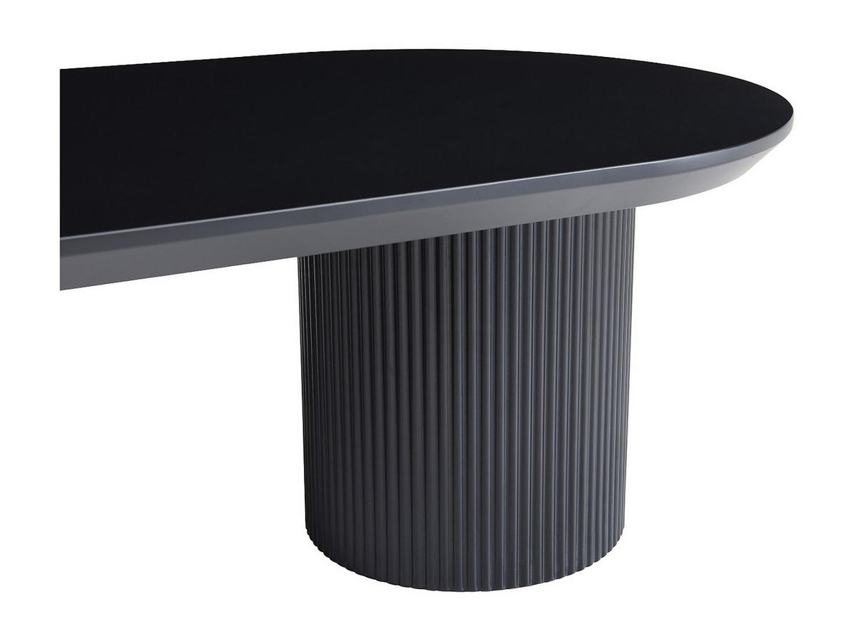 COUCHTISCH - MDF - Schwarz - LORIMILA - Schwarz, Holz (120/60/40cm) - Vente-Unique