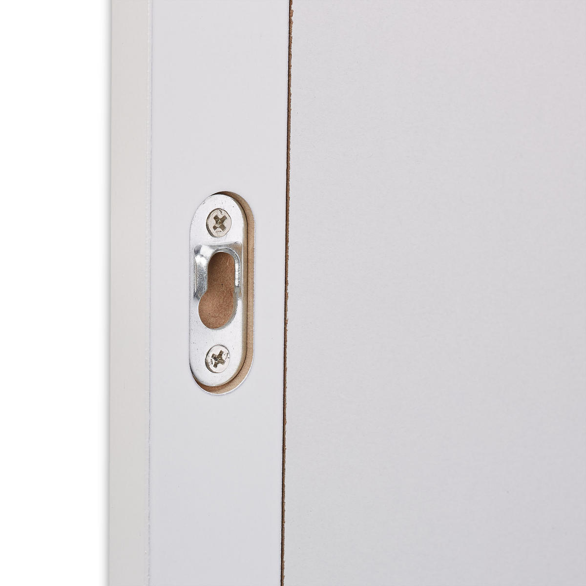 BADSPIEGEL - Weiß, Glas/Holzwerkstoff (40/55/12cm) - Relaxdays