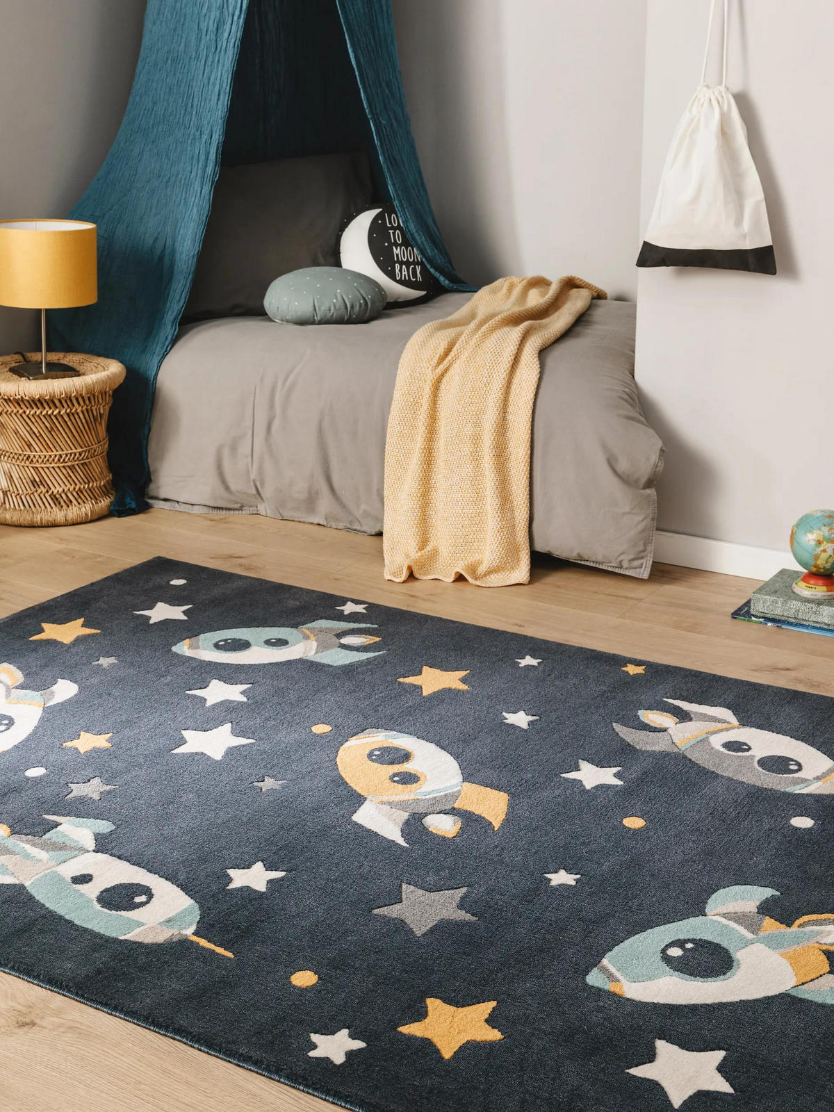 KINDERTEPPICH Apollo Blau 160x230 cm - Blau, Textil (160/230cm) - Lytte