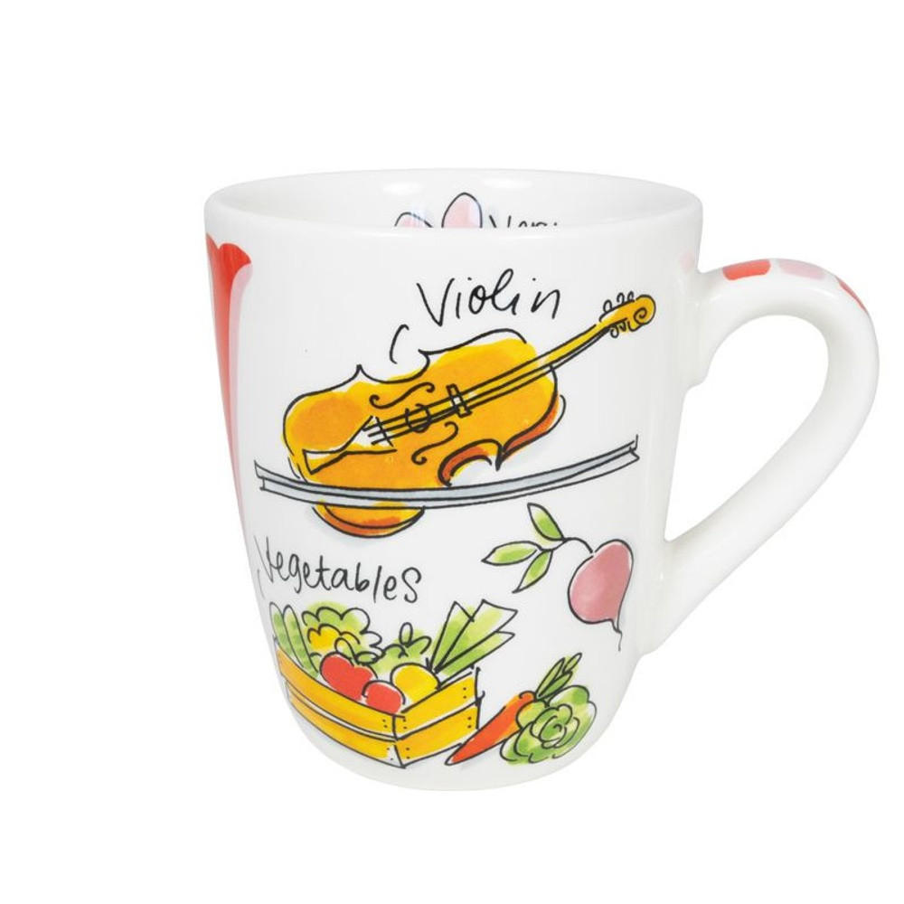 BECHER Love Letter V in Bunt - 350 ml - Multicolor, Keramik (0.35L) - Blond Amsterdam