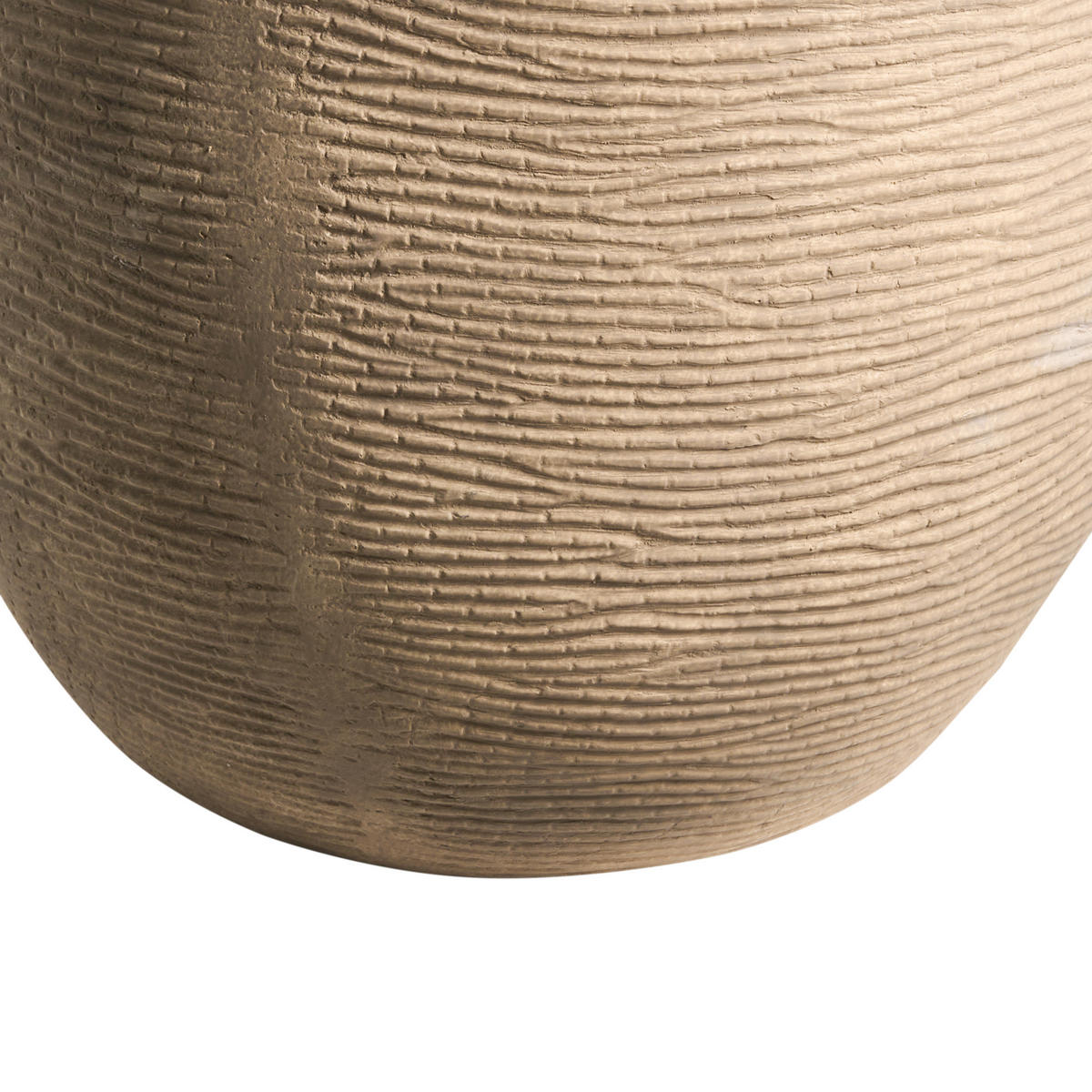 BLUMENKÜBEL Beige Lixouri - Beige, Keramik (40cm) - Beliani