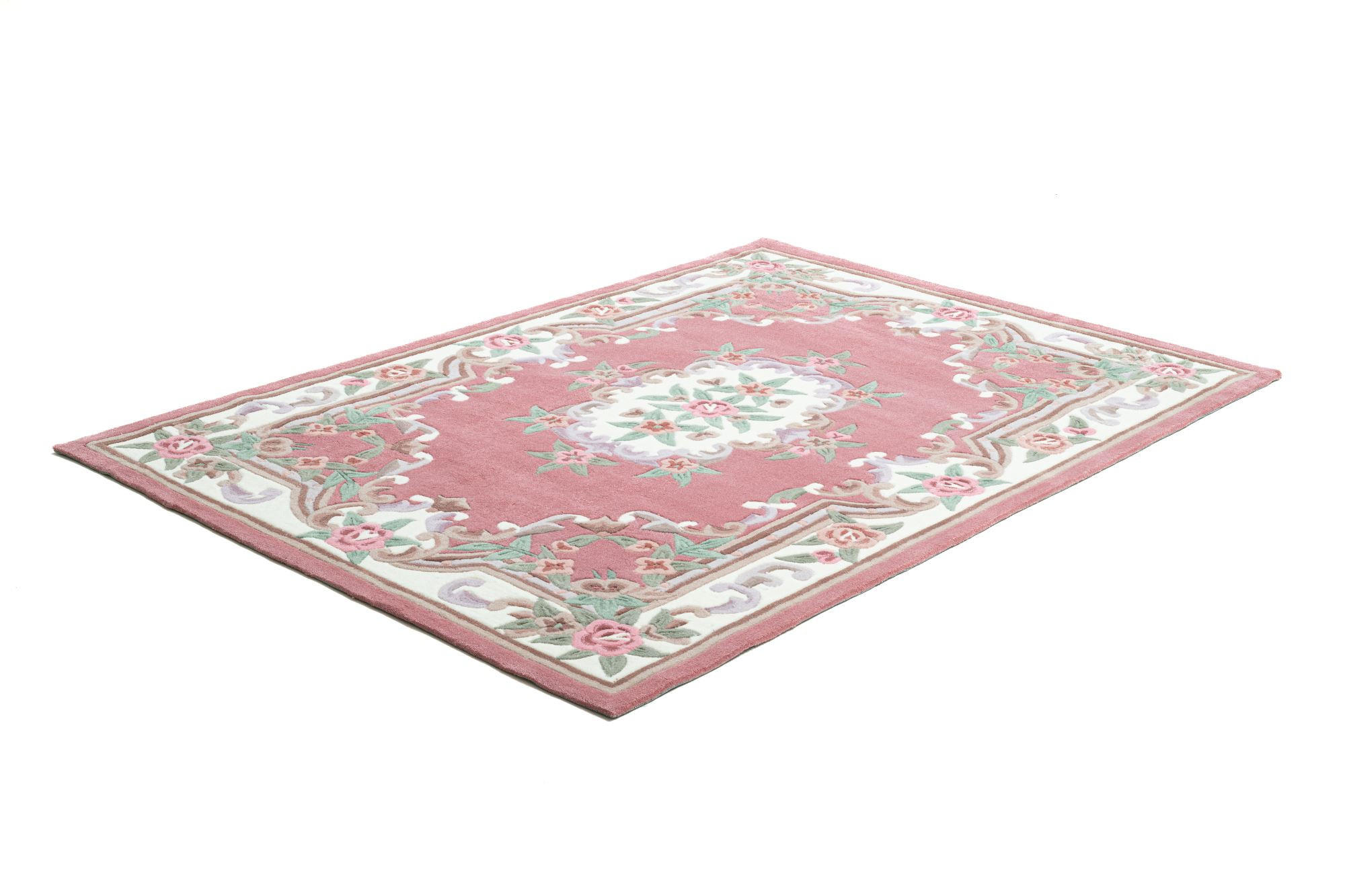 HANDTUFTTEPPICH Ming 90x160 cm - Rosa, Textil (90/160cm) - THEKO