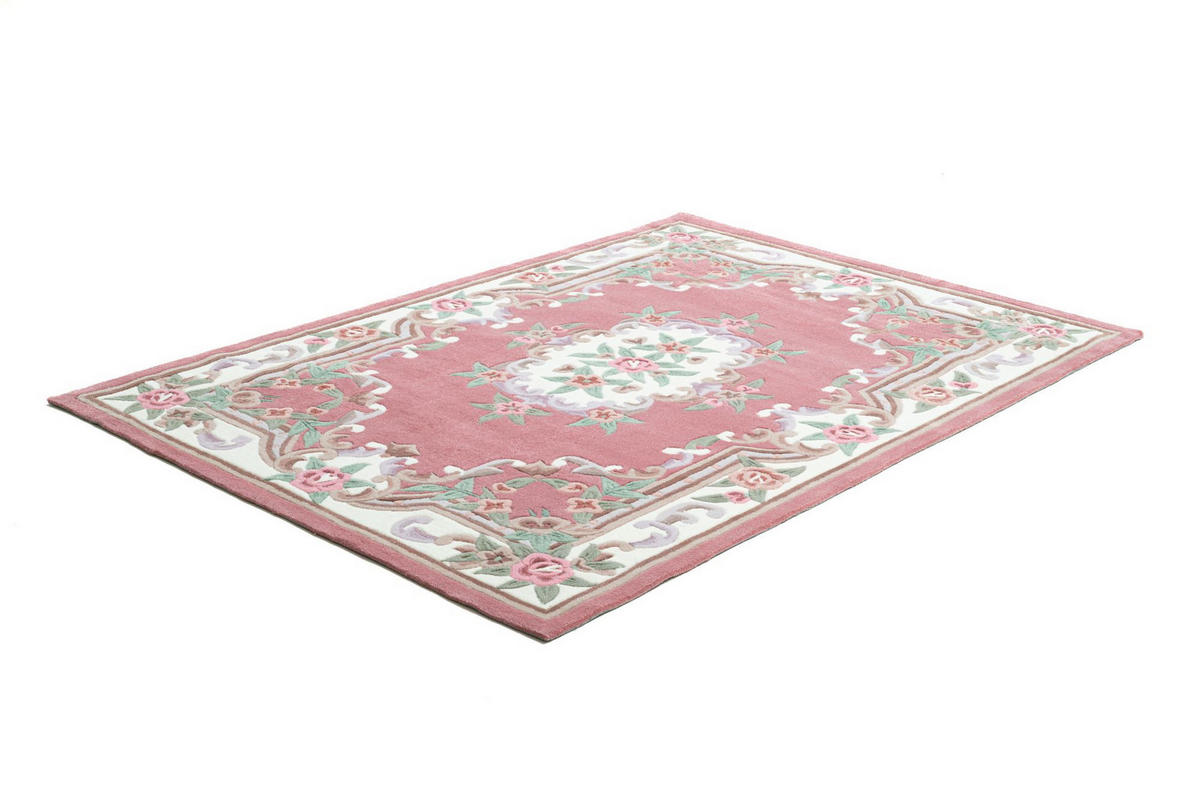 HANDTUFTTEPPICH Ming 70x140 cm - Rosa, Textil (70/140cm) - THEKO