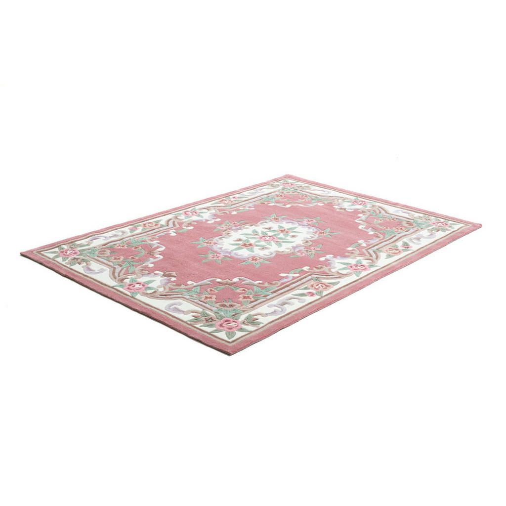 Thumbnail - Theko Handtuftteppich, Rosa, Textil, Floral, Rechteckig, 160x230 cm, antistatisch, Teppiche & Böden, Teppiche, Hochflort...