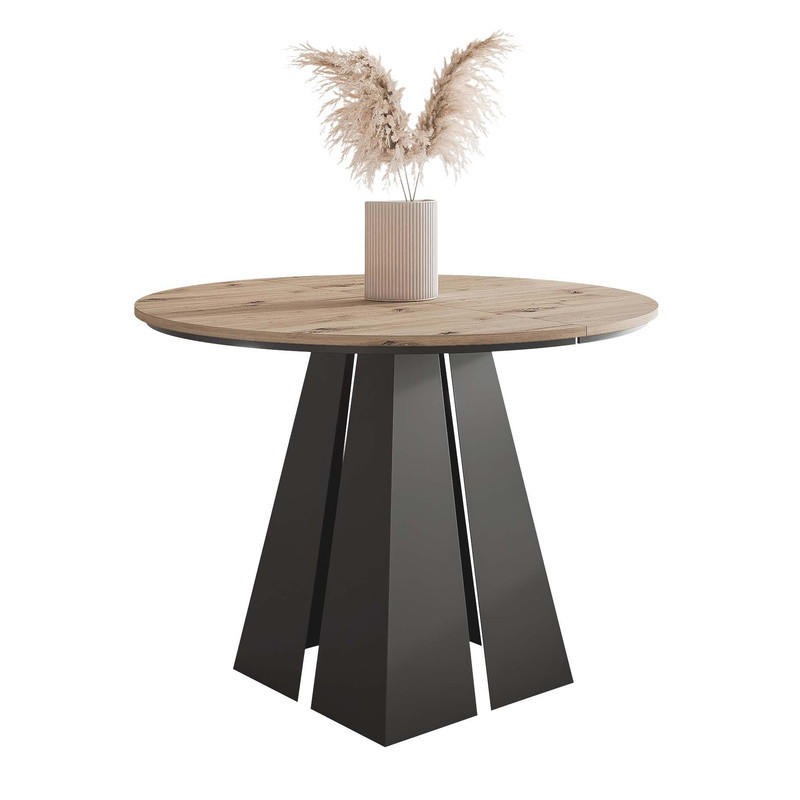 Idohome Ausziehtisch Eiche Artisan 120x76x120 cm