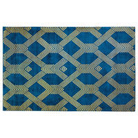 KURZFLOR-TEPPICH Vekse 200/140 cm - Blau, Naturmaterialen (140/200cm) - Beliani
