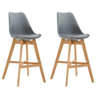 BARHOCKER 2er Set Dumir Kunststoff Grau - Grau, Kunststoff (48/112/56cm) - DELUKE