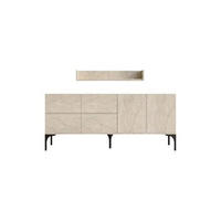 SIDEBOARD Aura Gold Länge 180 cm - Goldfarben, Holzwerkstoff (180/40/55cm) - Concept Usine