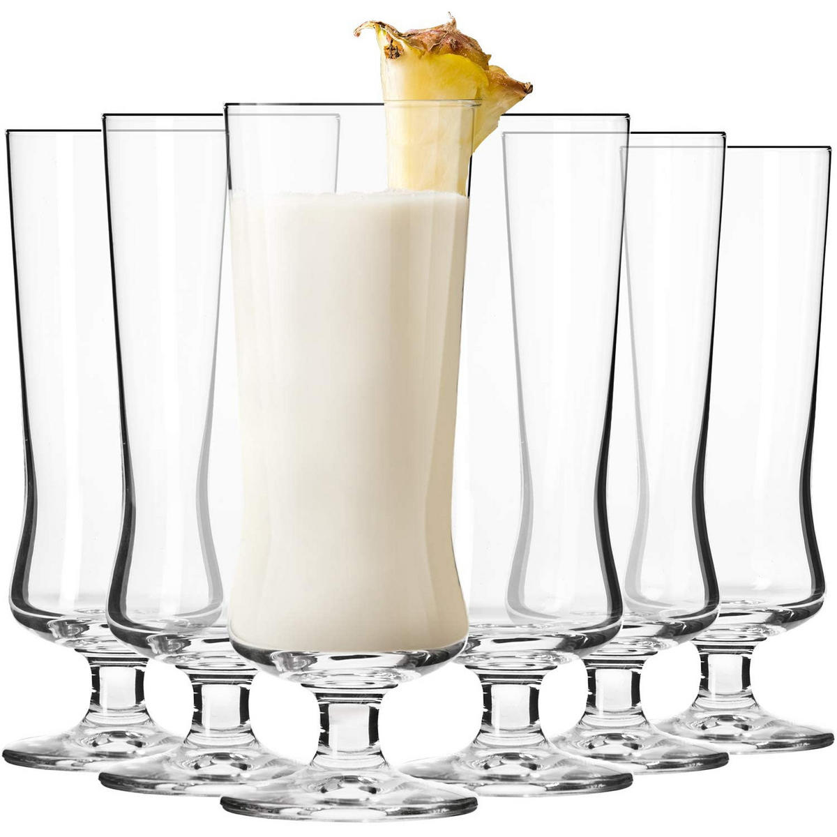 PINA COLADA GLÄSER, 6er-Set, 360 ml - Transparent, Glas (0.36L) - Krosno Glass
