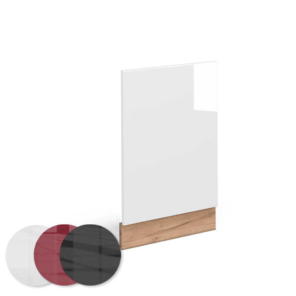 FRONTBLENDE Fame-Line Weiß Hochglanz 45 cm ohne AP - Honigeiche/Weiß Hochglanz, Holzwerkstoff (45/67.4/1.6cm) - Vicco