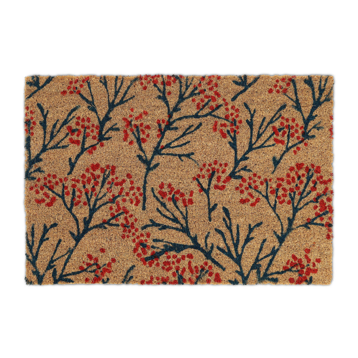 KOKOS-FUSSMATTE - Hellbraun, Kunststoff/Textil (60/40cm) - Relaxdays