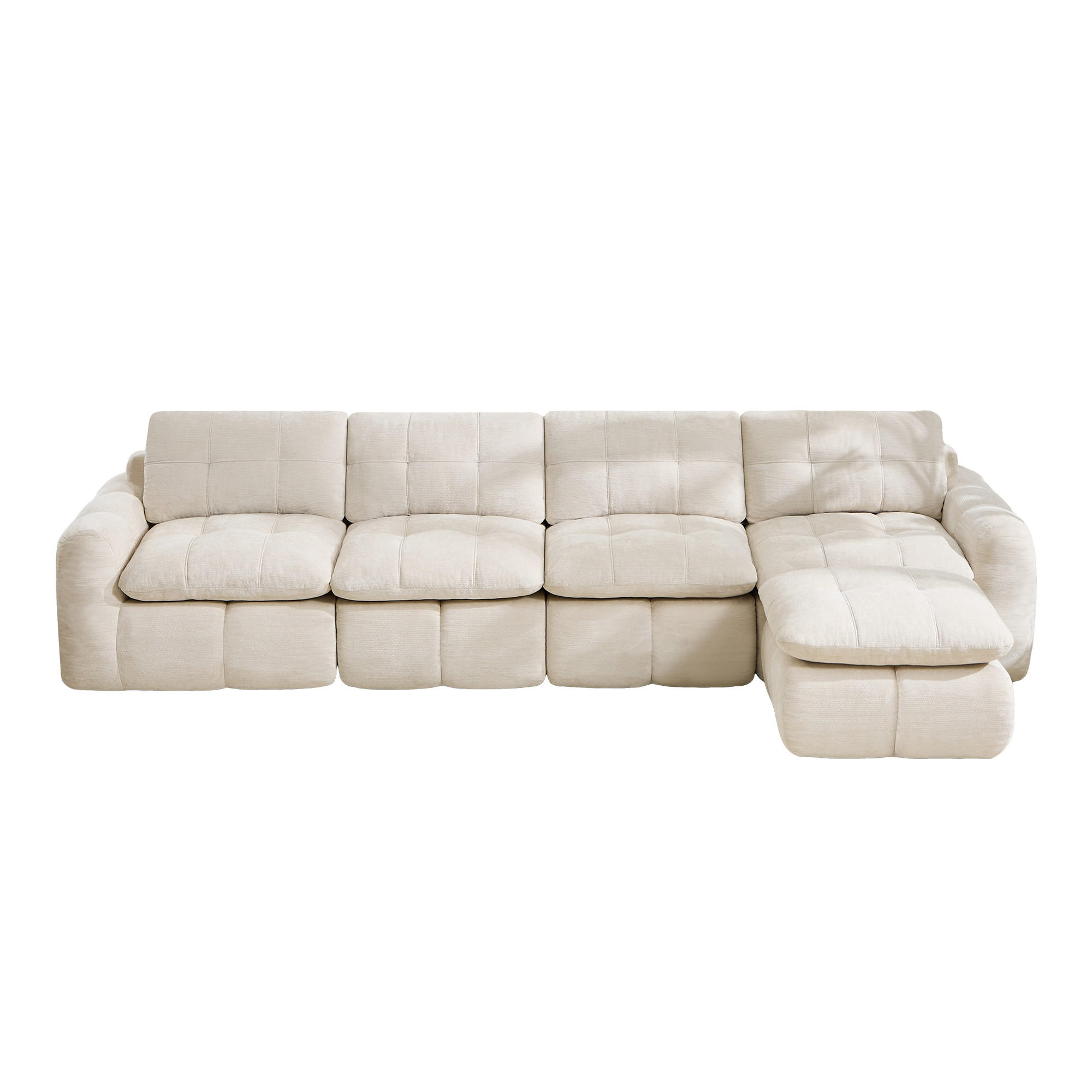 Oxeza Ecksofa Beige 334x160 cm
