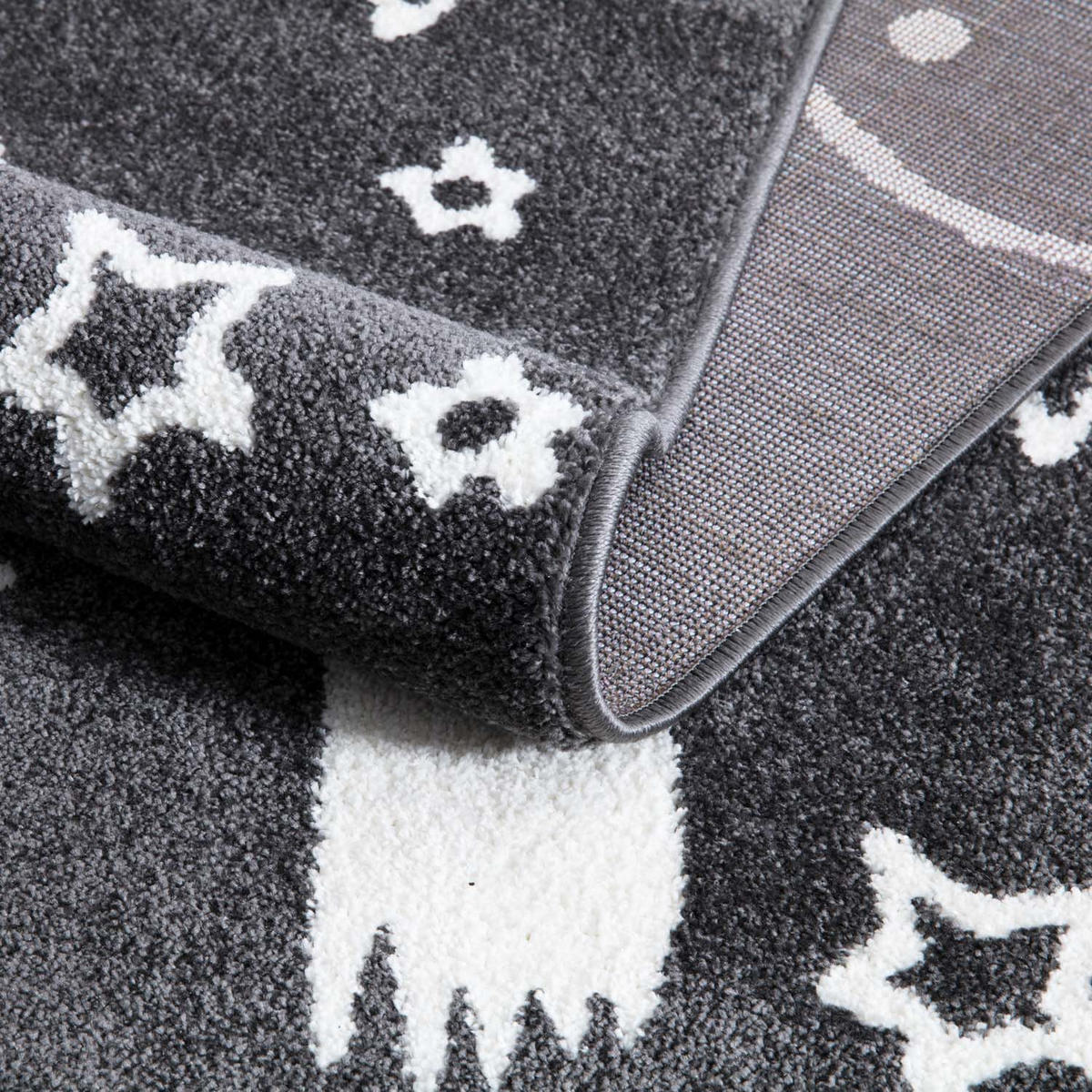 KINDERTEPPICH Anime 912 Grau 80x150 cm - Grau, Textil (80/150cm) - carpet city
