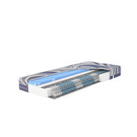 TASCHENFEDERKERN-MATRATZE "Ocean Clean TFK", H4, 80 x 200 cm, Höhe: ca. 21 cm - Blau, Textil (80/200cm) - Hn8 Schlafsysteme