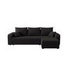ECKSOFA HEWLET L BIS Sawana 05 Rechts mit Schlaffunktion - Schwarz, Textil (240/140cm) - Bedante