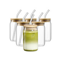 TRINKGLÄSER-SET Zen transparent 400 ml 6er Set - Transparent, Glas/Holz (0.4L) - Ritzenhoff Breker