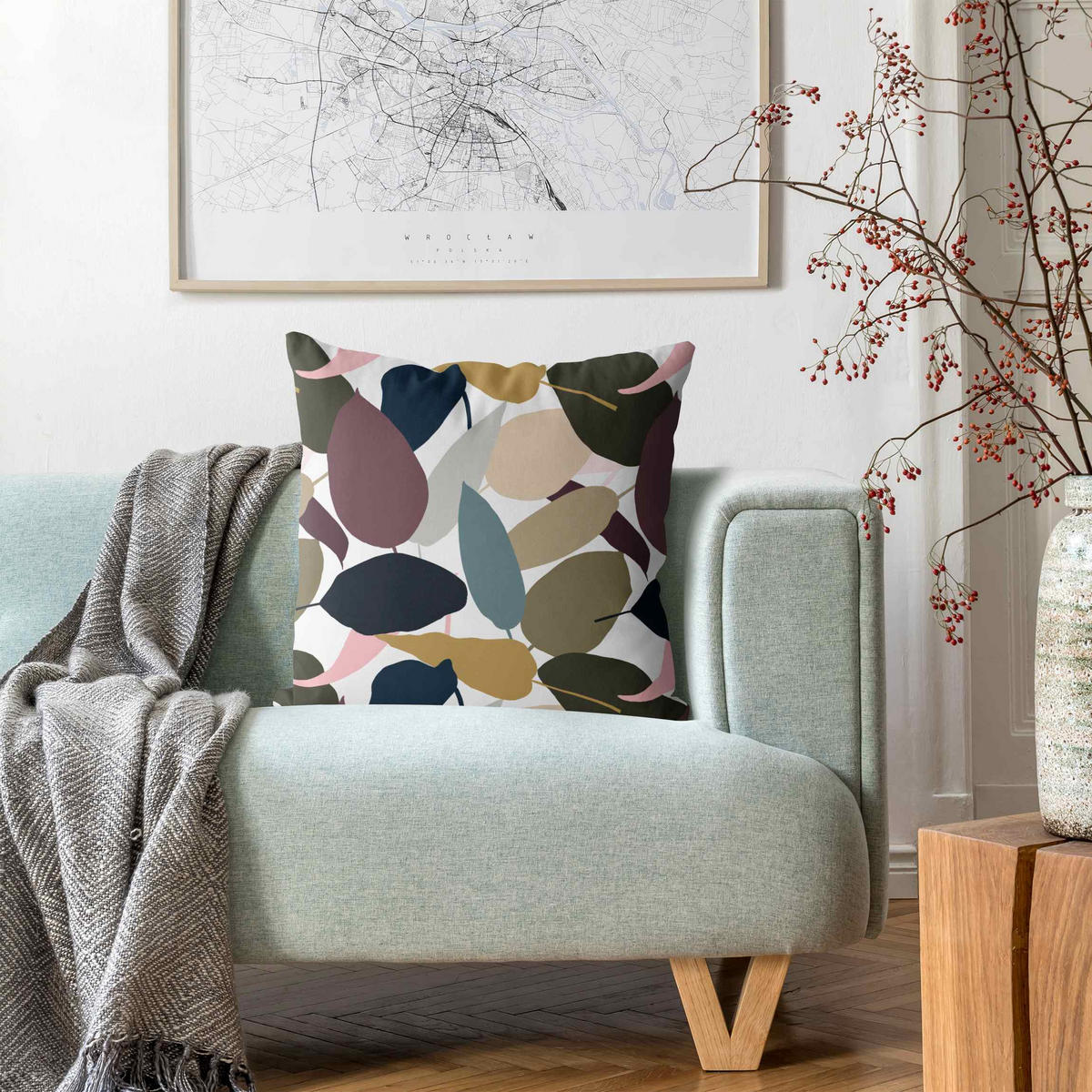 KISSENBEZUG Modern Tropical Muster 50/50 cm - Multicolor, Textil (50/50cm) - Bilderwelten