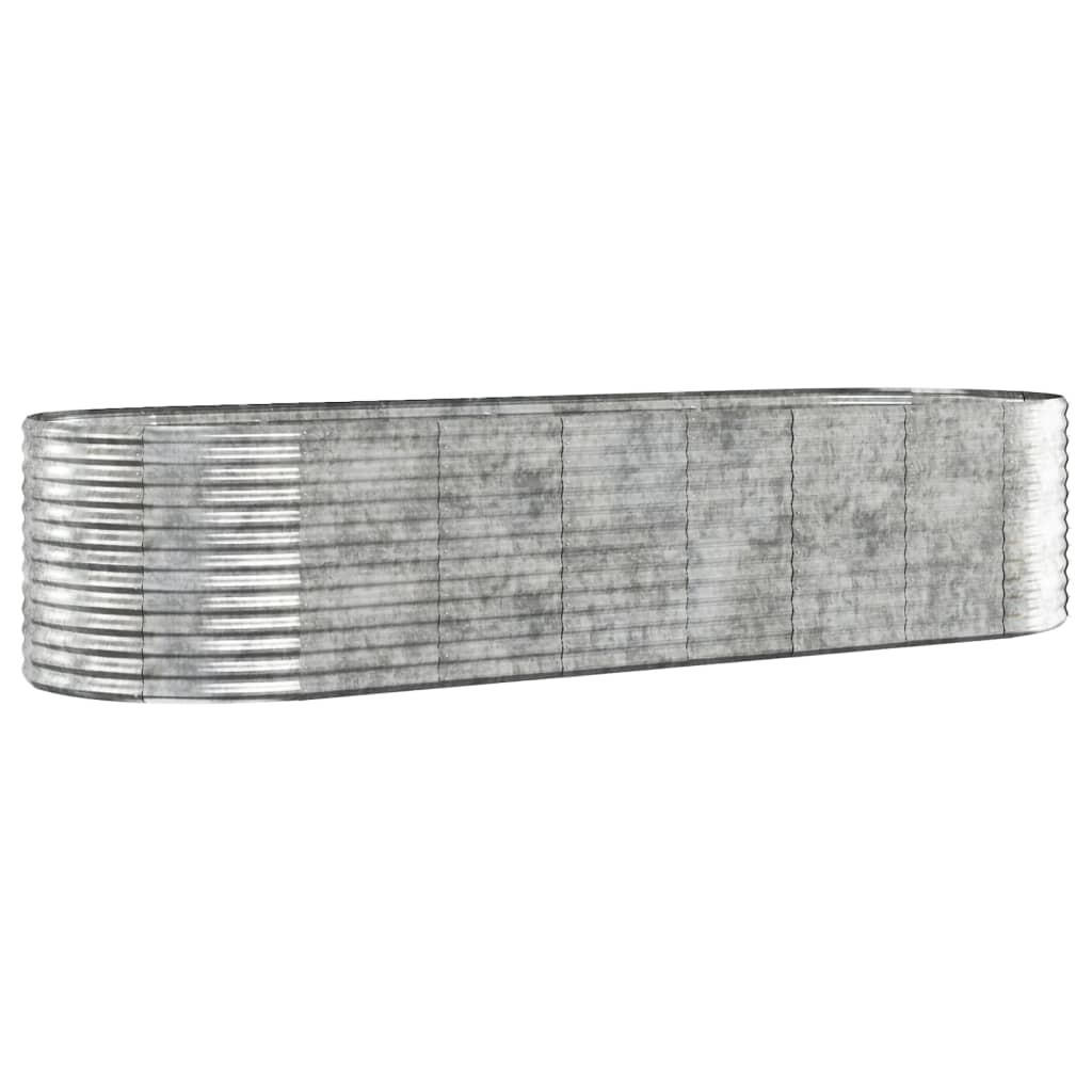 furnicato Hochbeet Silber 100x68x322 cm