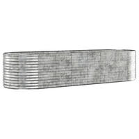 HOCHBEET Verzinkter Stahl 322x100x68 cm Silbern - Silberfarben, Metall (100/68/322cm) - furnicato