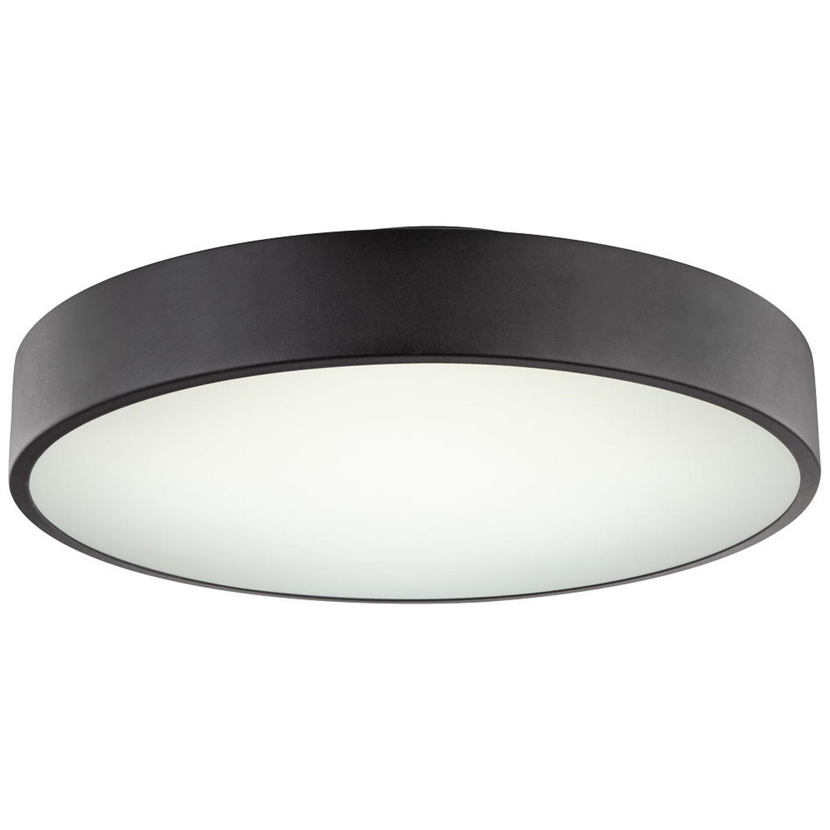 LED DECKENLEUCHTE Metall Schwarz - Schwarz, Metall (40/40/10.5cm) - Globo Lighting