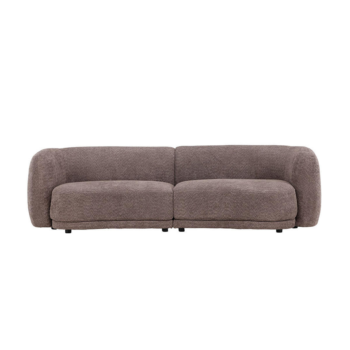 SOFA, Cielo, Braun, Kunstfell, 268 x 91 x 80 cm - Braun, Textil/Fell (268/80/91cm) - ebuy24